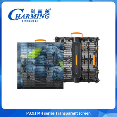 Wysoka przejrzystość P3.91 LED Video Wall Żywy efekt Przejrzysty ekran LED Ekran zewnętrzny