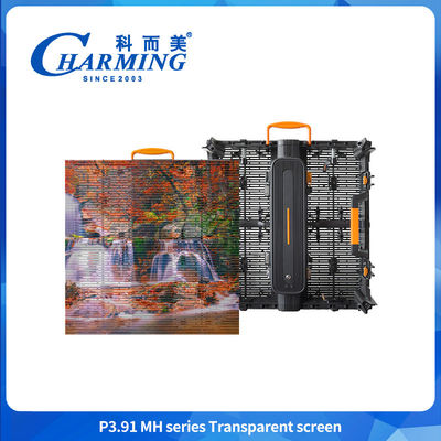Ultracienkie wodoodporne przezroczyste ekrano P3.91MH serii przezroczyste ekrano LED Ekran wiatroodporny LED ekran szklany